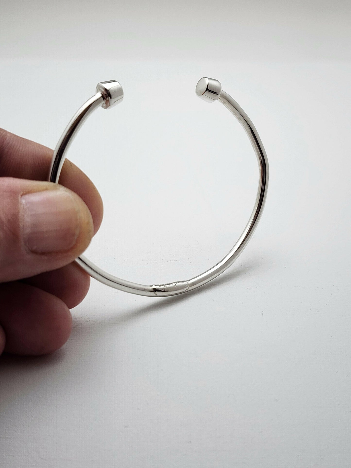 unisex silver cuff bracelet