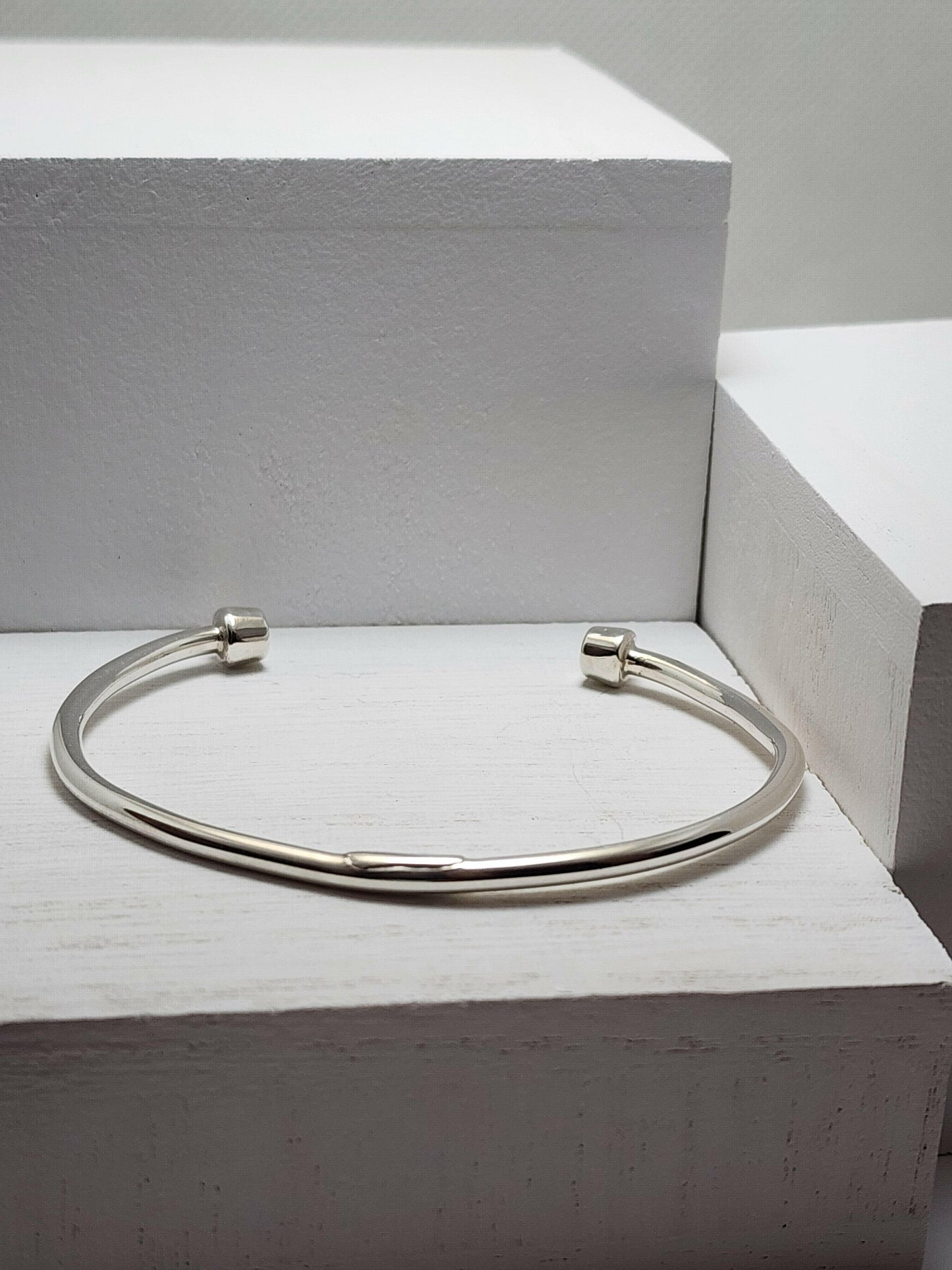 unisex silver cuff bracelet