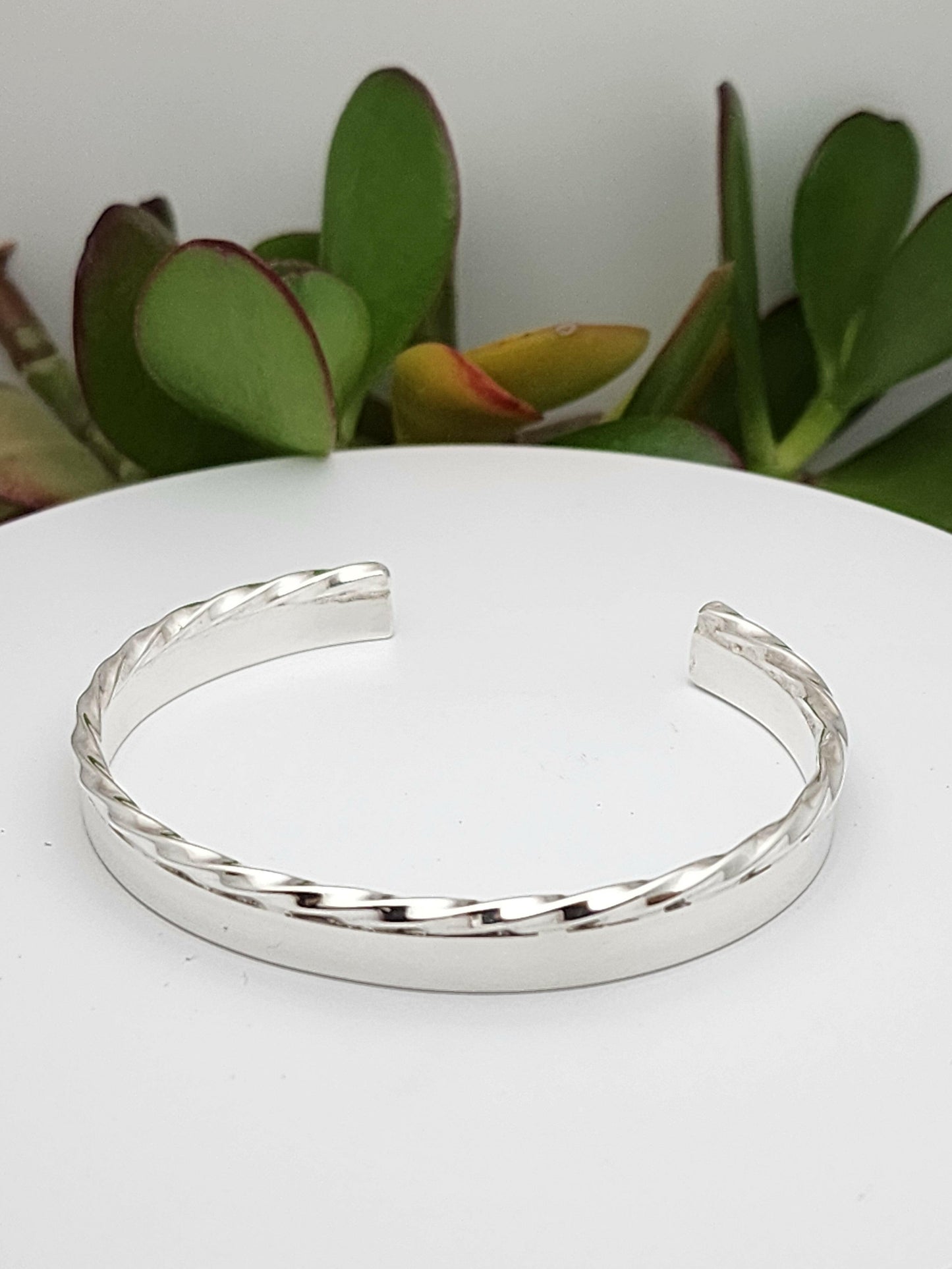 Men's silver Cuff Bracelet