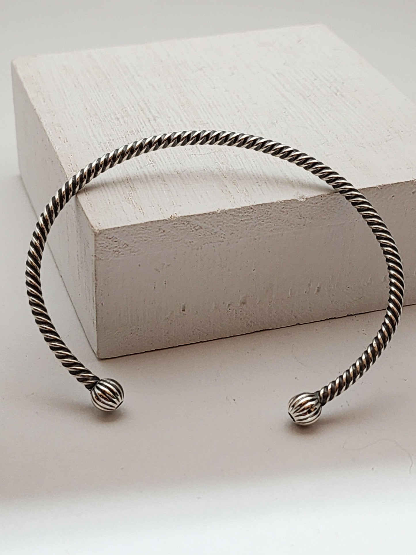 Silver Wier Cuff Bracelet
