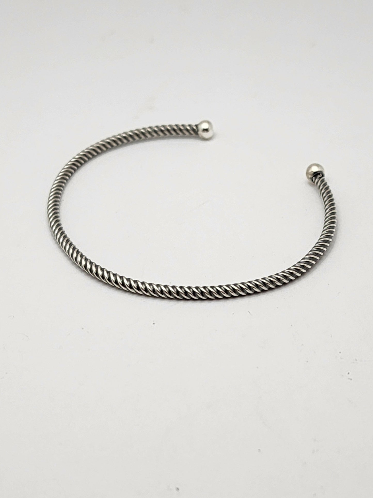 Silver Wier Cuff Bracelet