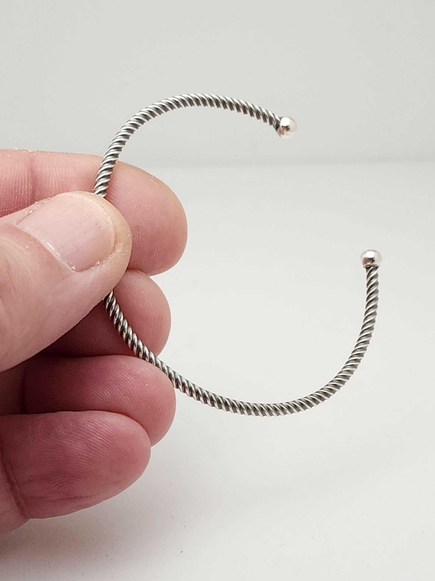 Silver Wier Cuff Bracelet