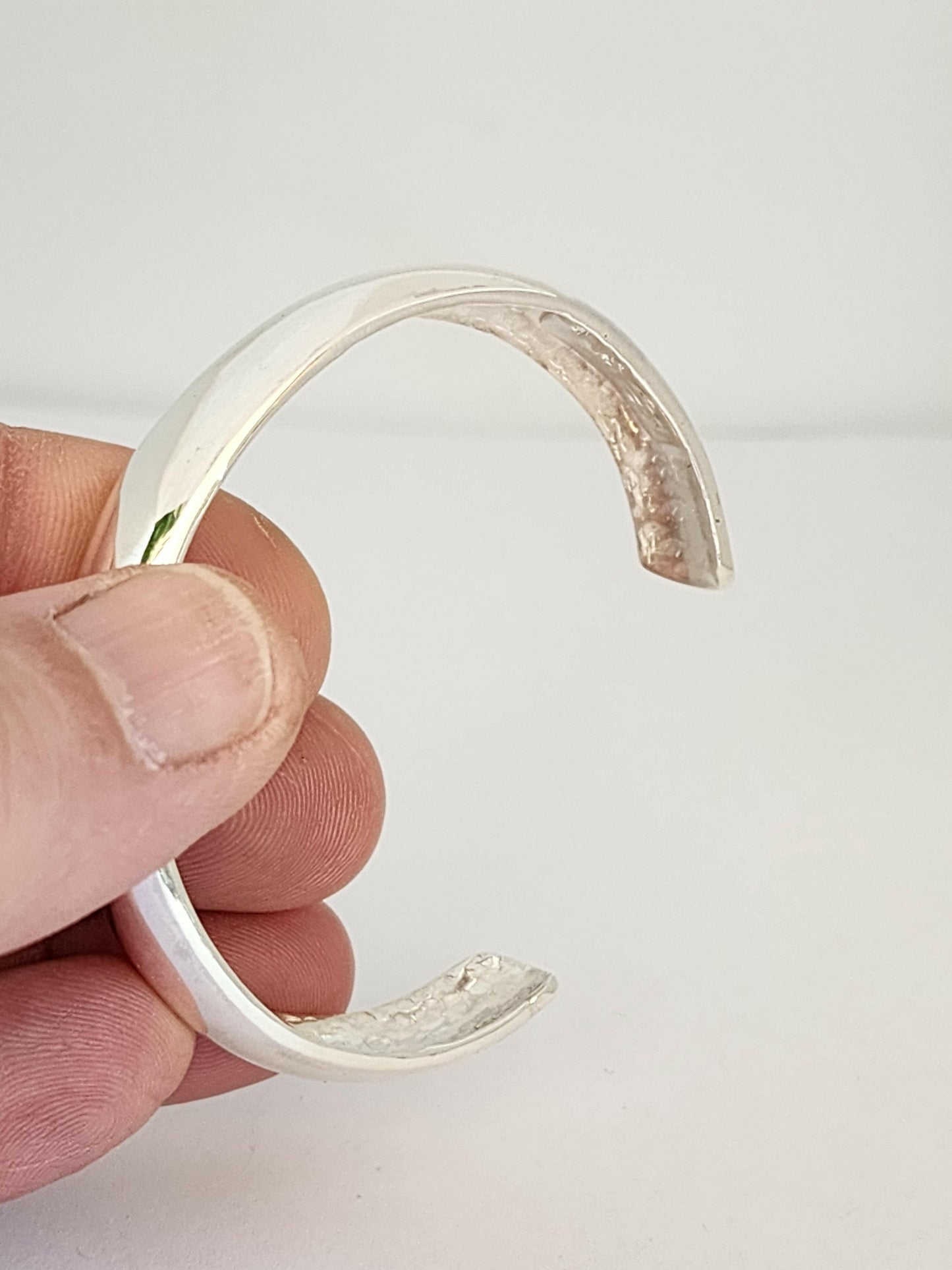 Dome Silver Cuff Bracelet