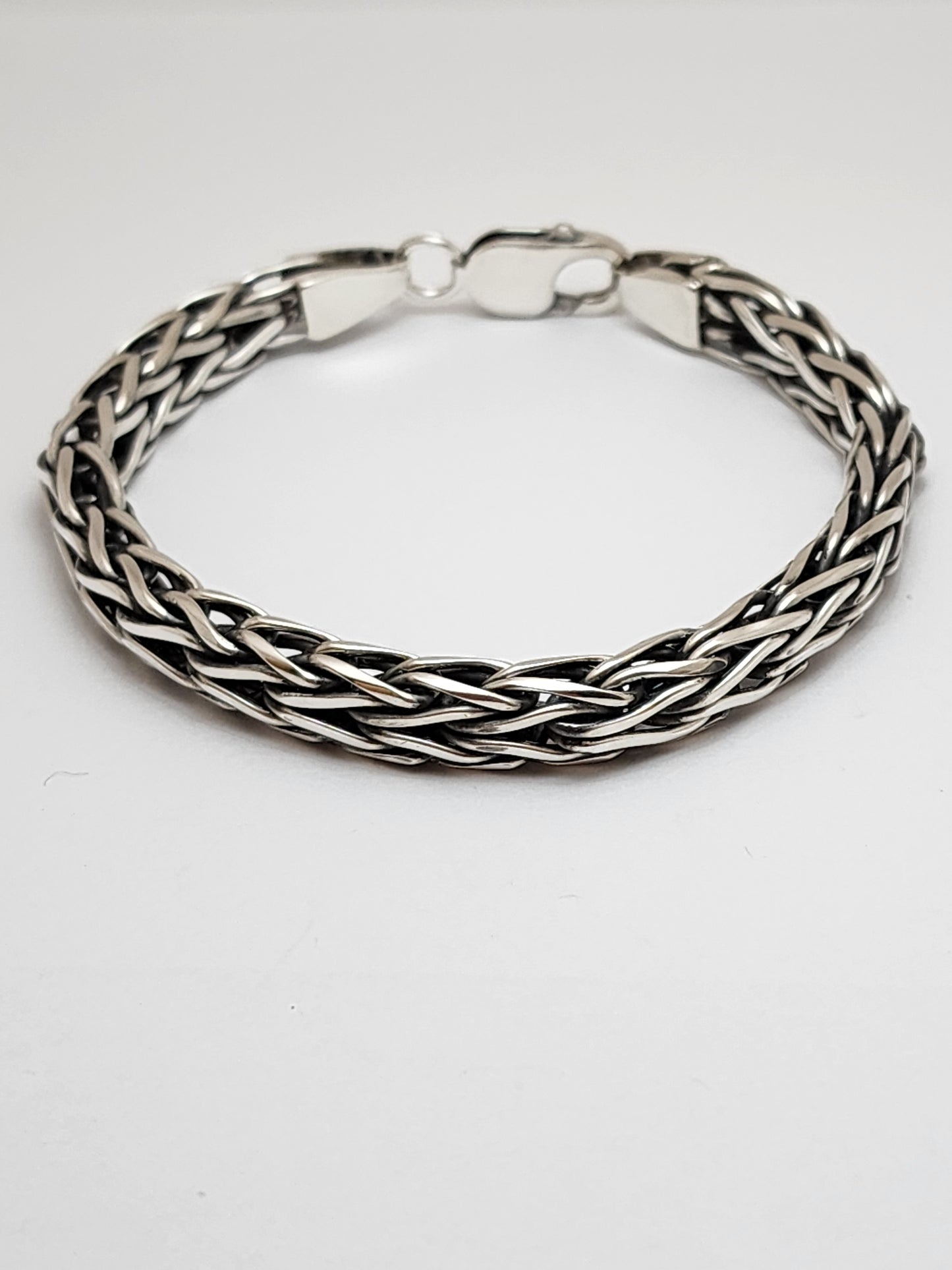 Bracelet Silver, Duble link Foxtail