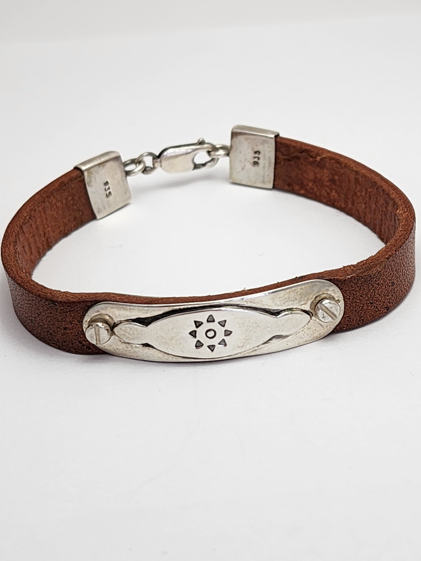 Leather and Silver Bracelet, POLLUX