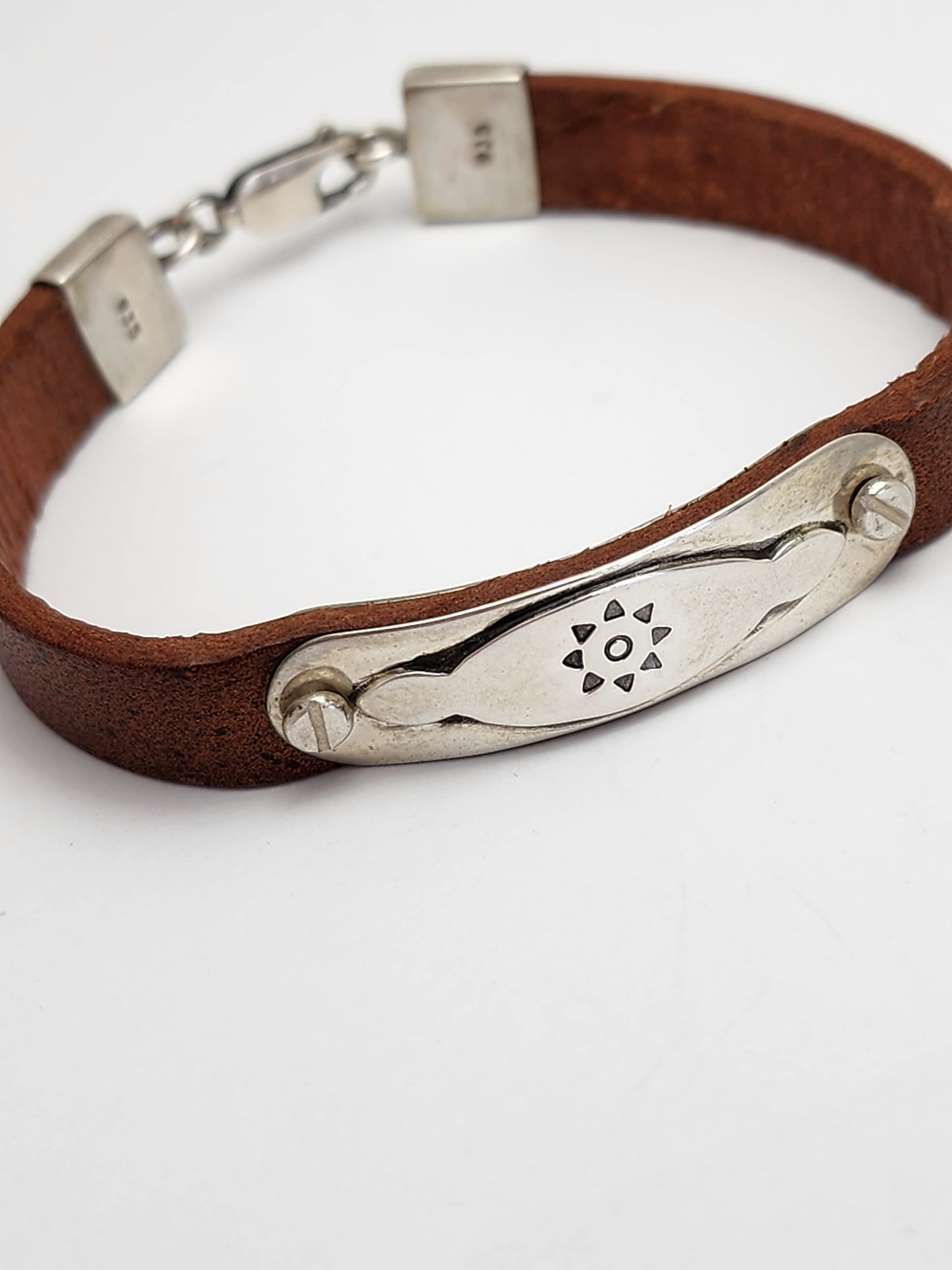 Leather and Silver Bracelet, POLLUX