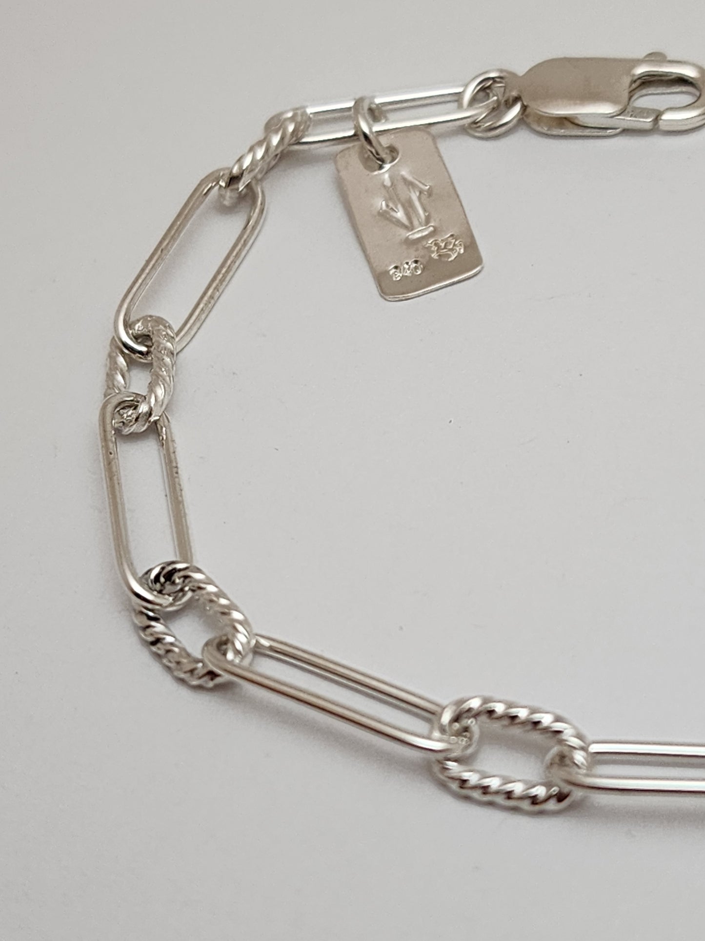 Women's Silver Bracelet, Paperclip