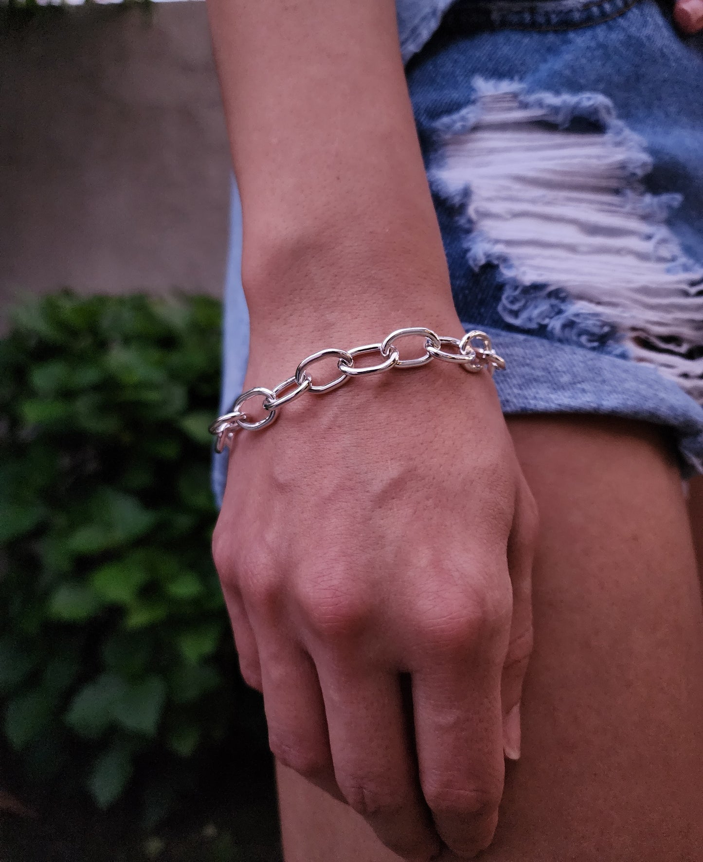 Silver Women's Link Bracelet,,,DAMARIS