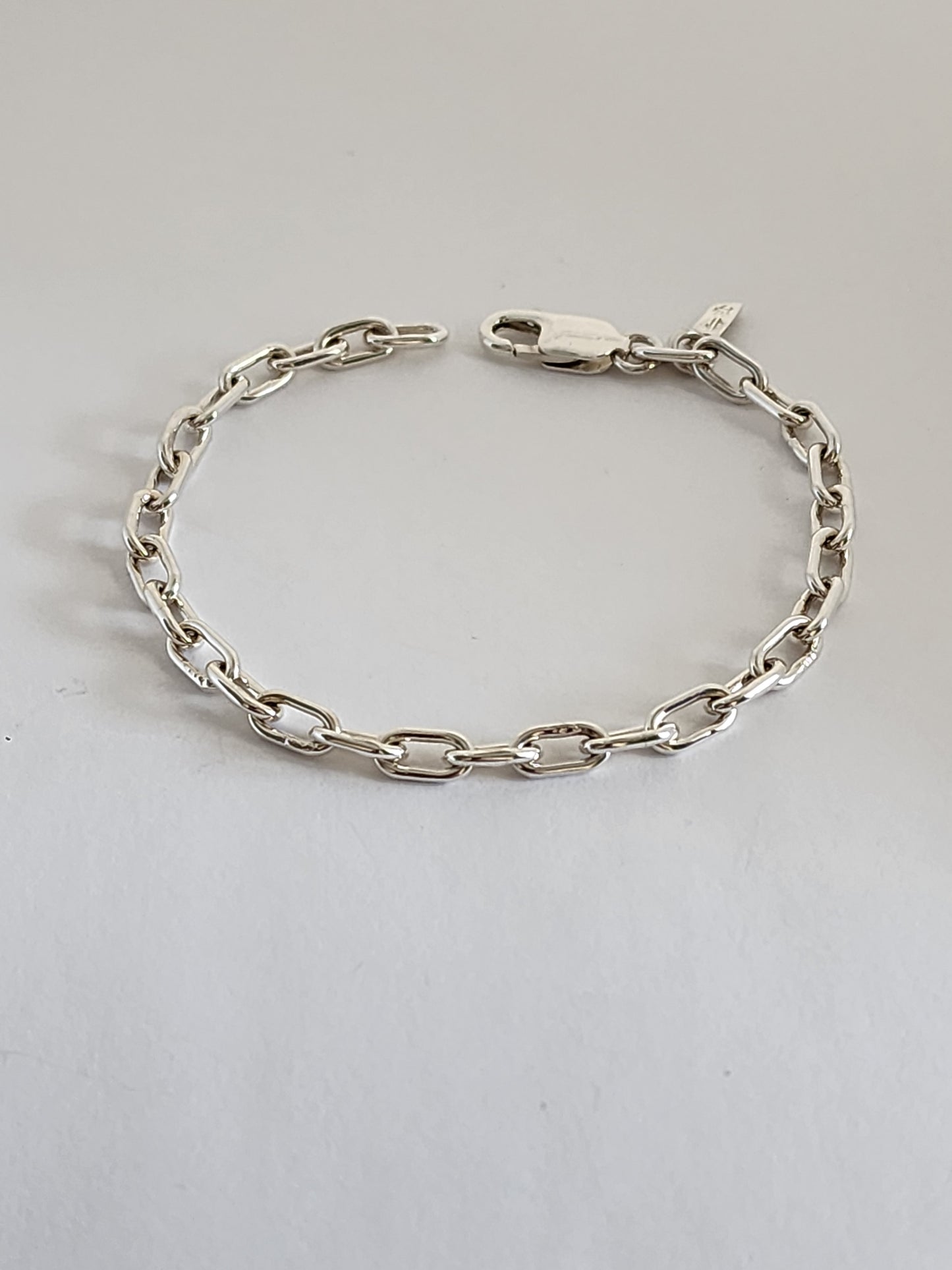 Unisex Silver Link Chain Bracelet,,,AYIN