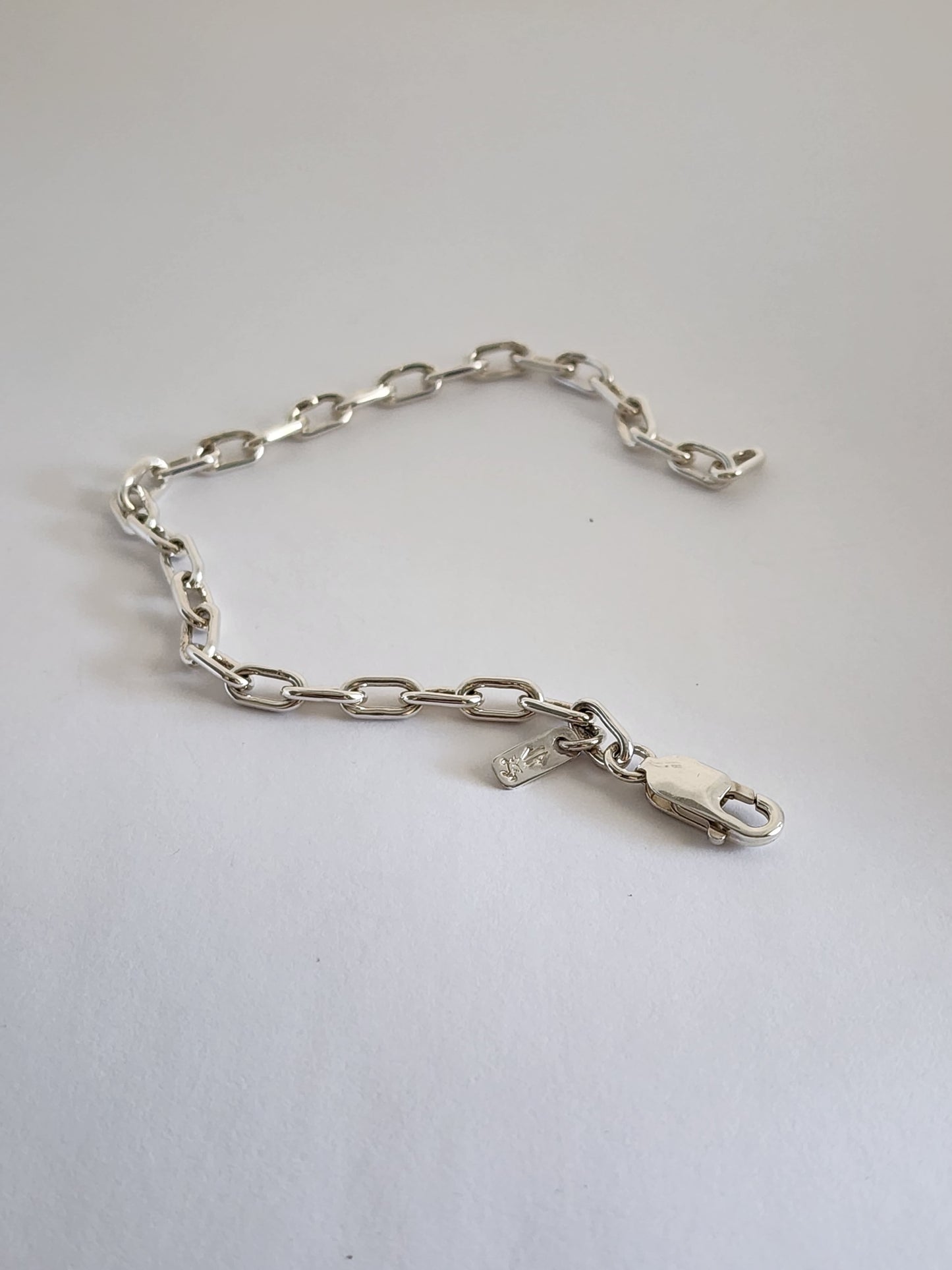 Unisex Silver Link Chain Bracelet,,,AYIN