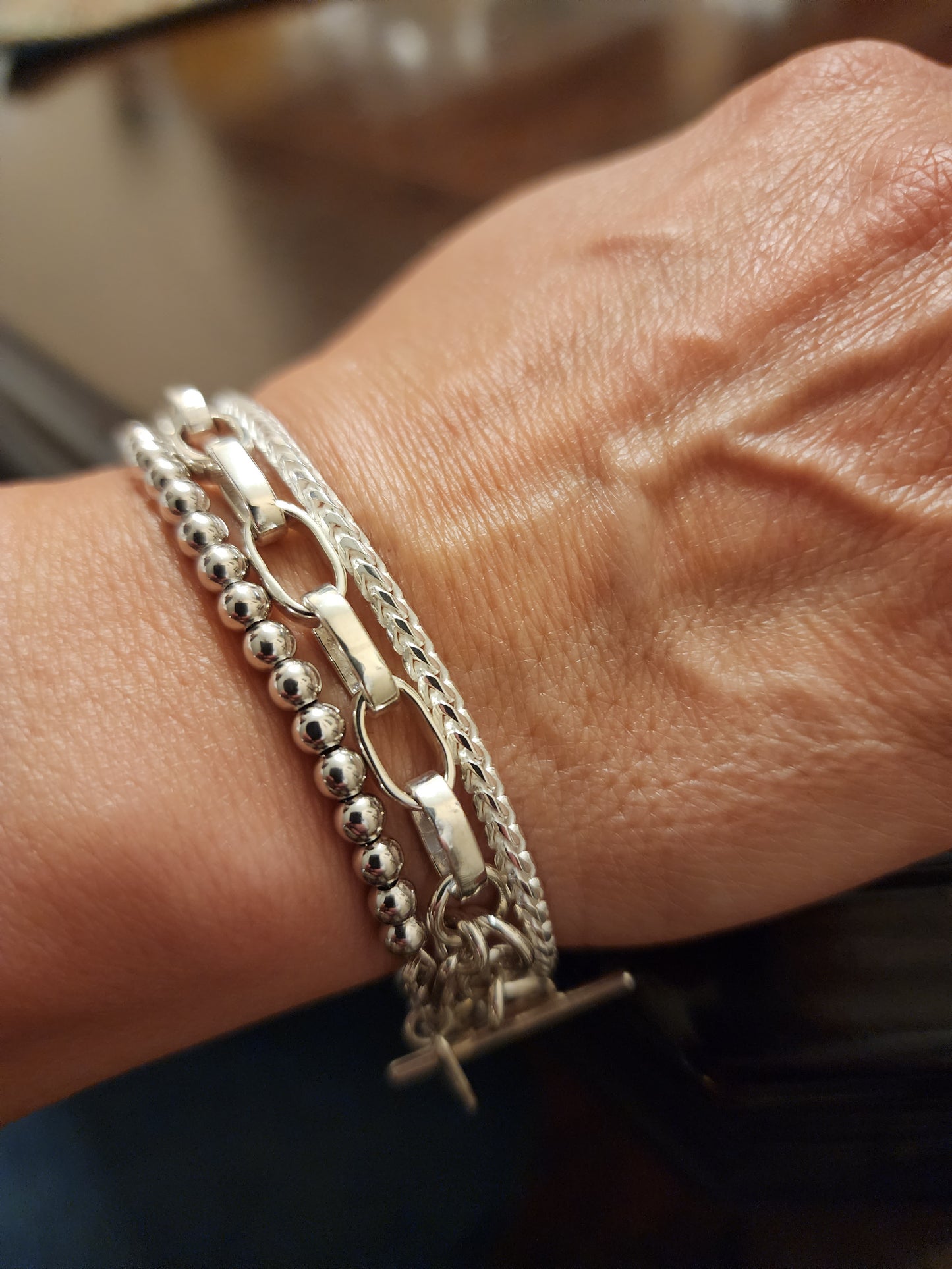 Unisex Italian Silver Bracelet,,,,,MIABELLA