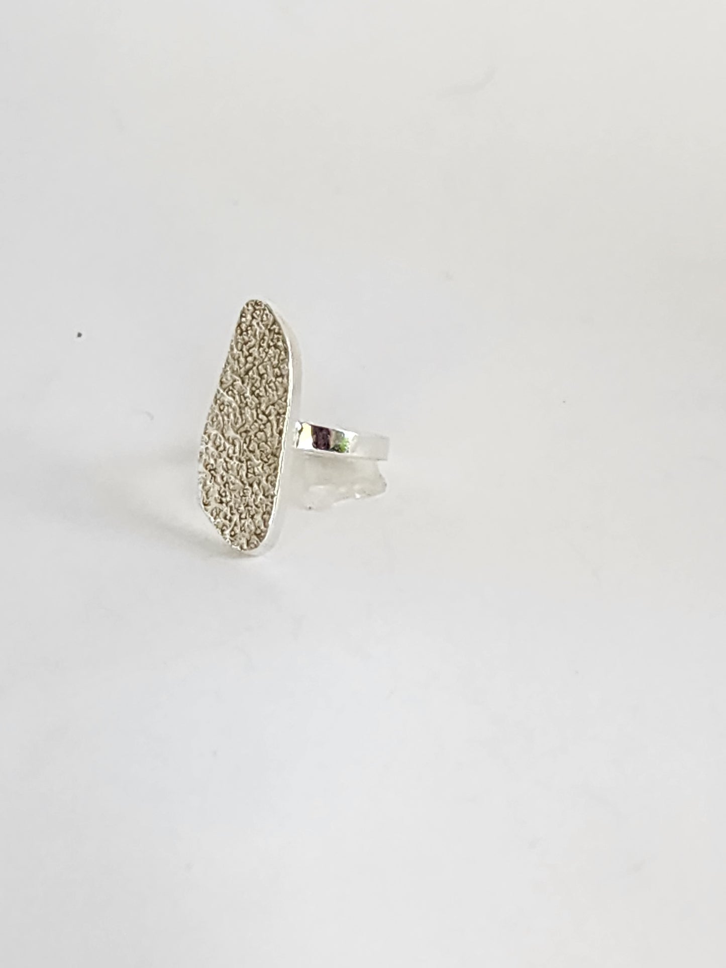 Women's Silver Texture Ring,,,,AGATA