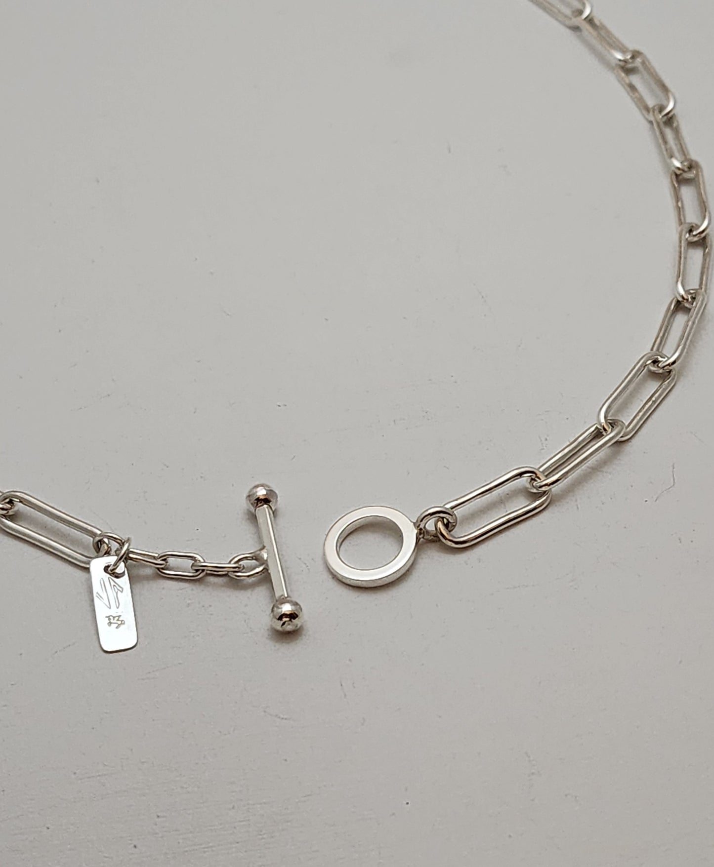 Women's Silver Paperclip Necklace,,,YASAMAN