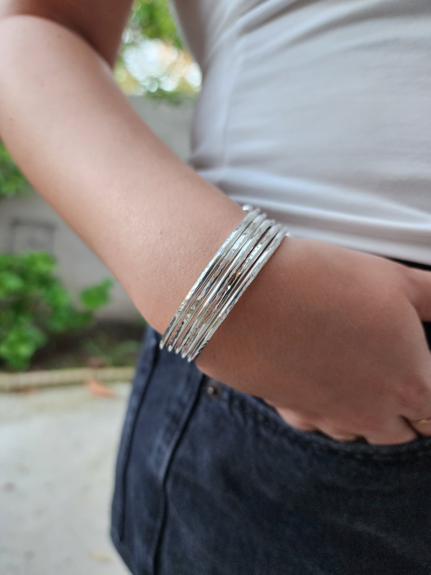 Women's silver Cuff/Bangle