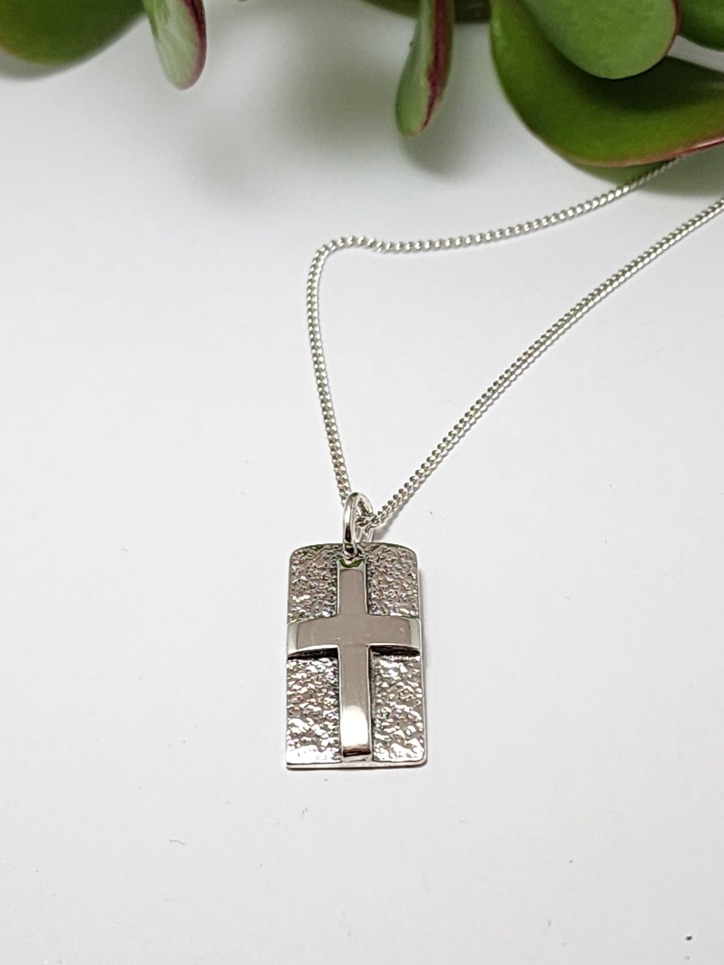 Silver Cross Necklace 