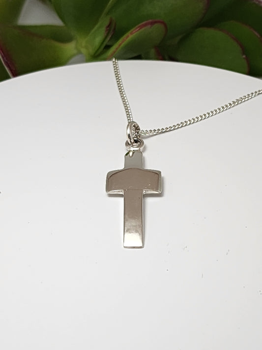 Silver Cross Necklace 