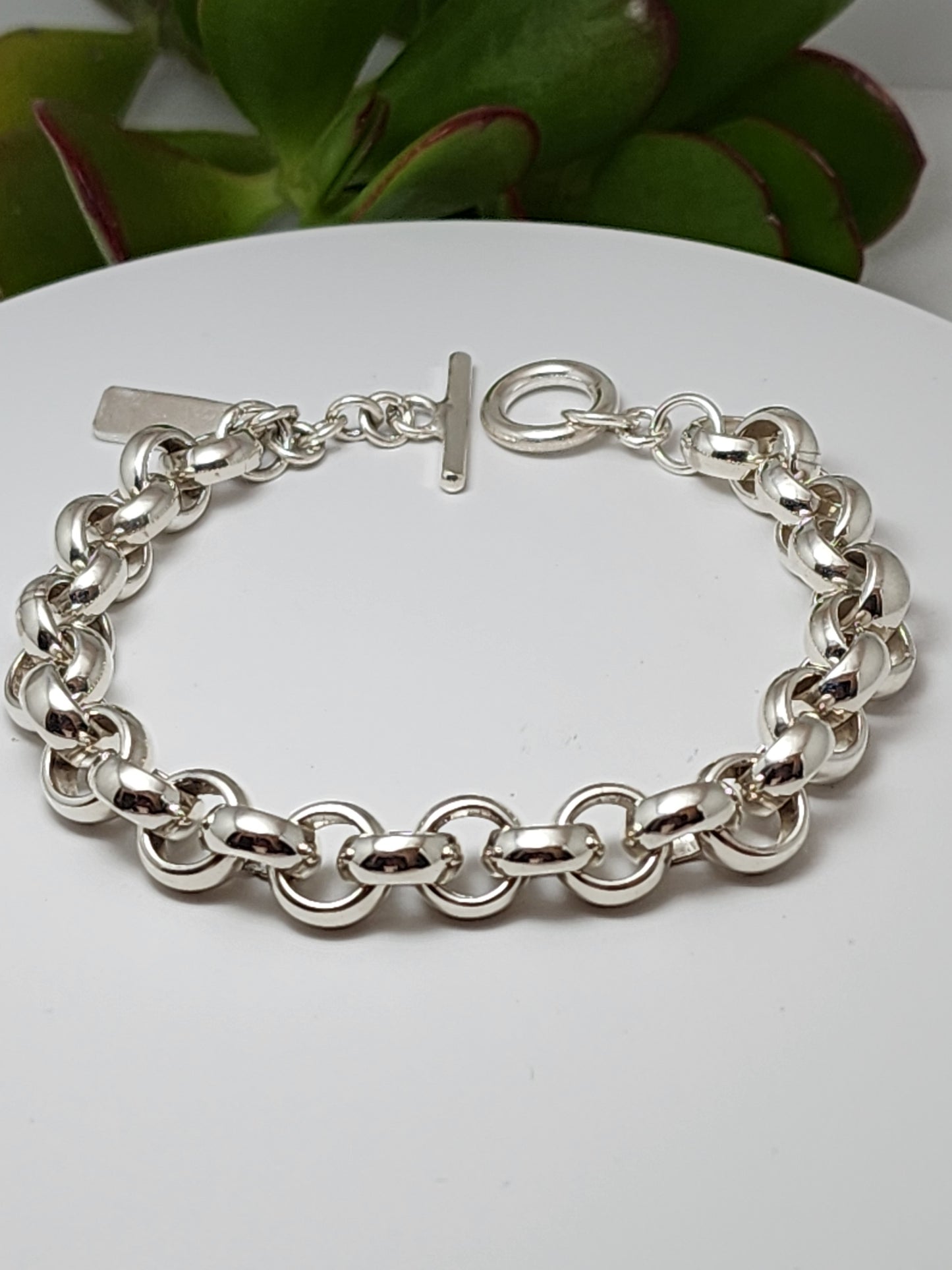 women's Rolo silver bracelet