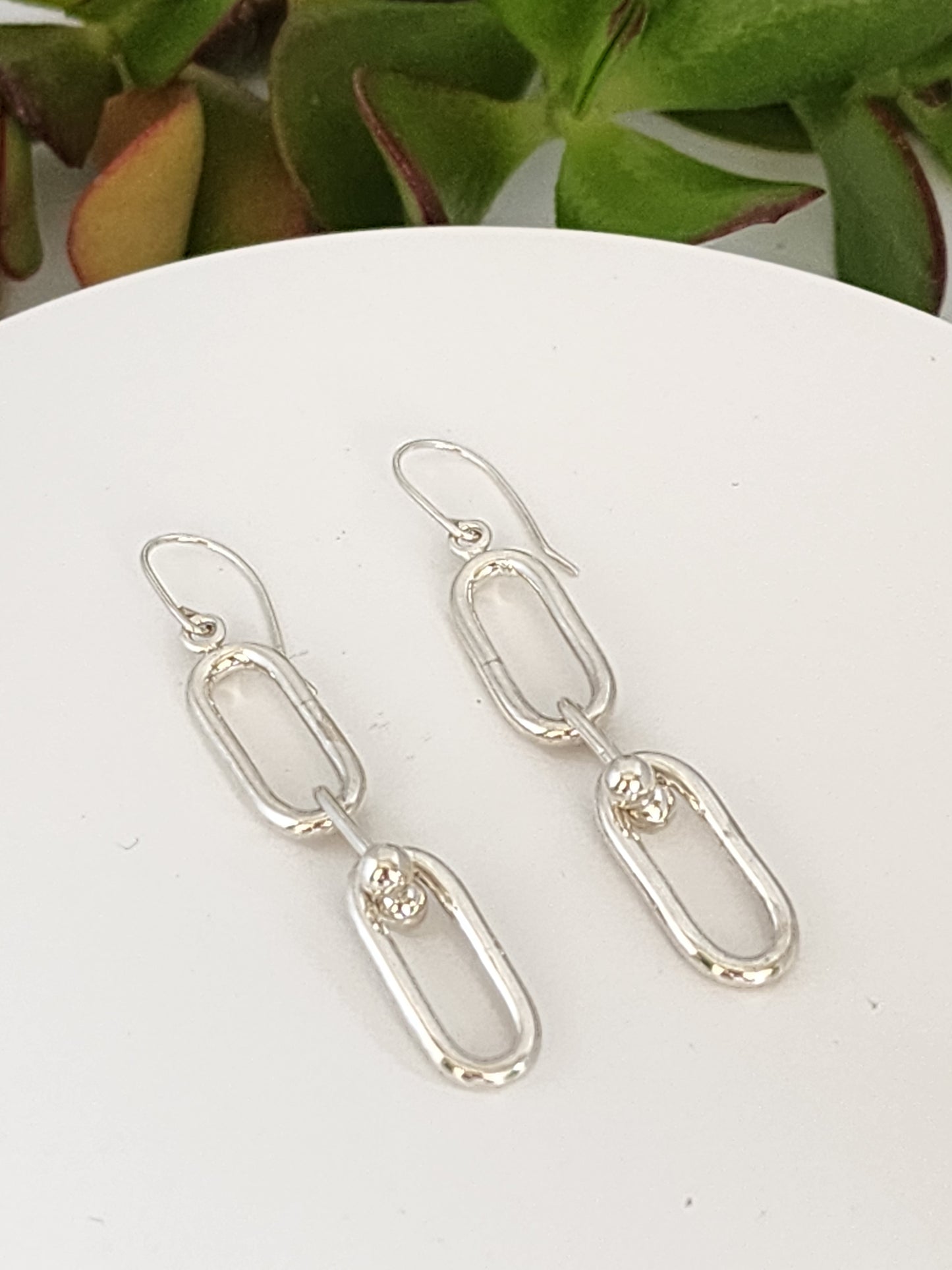 Paperclip Women's Silver Earring,,,AVIN