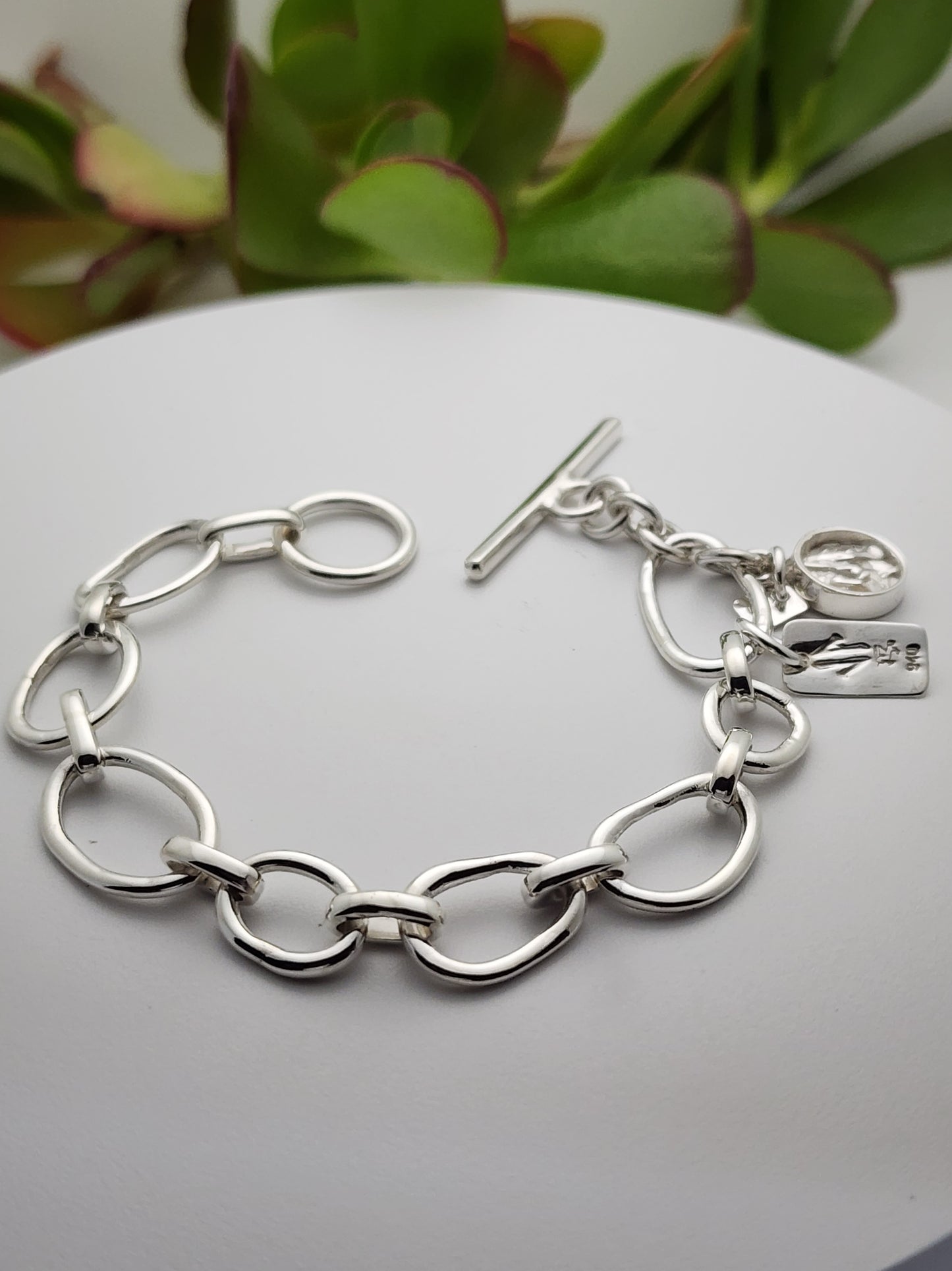 Silver Women's Link Bracelet,, NEDA