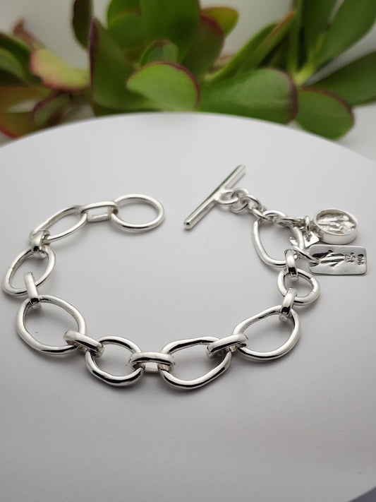 Silver Women's Link Bracelet,, NEDA