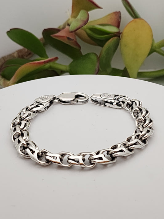 Means Silver Link Bracelet,, CARDINAL