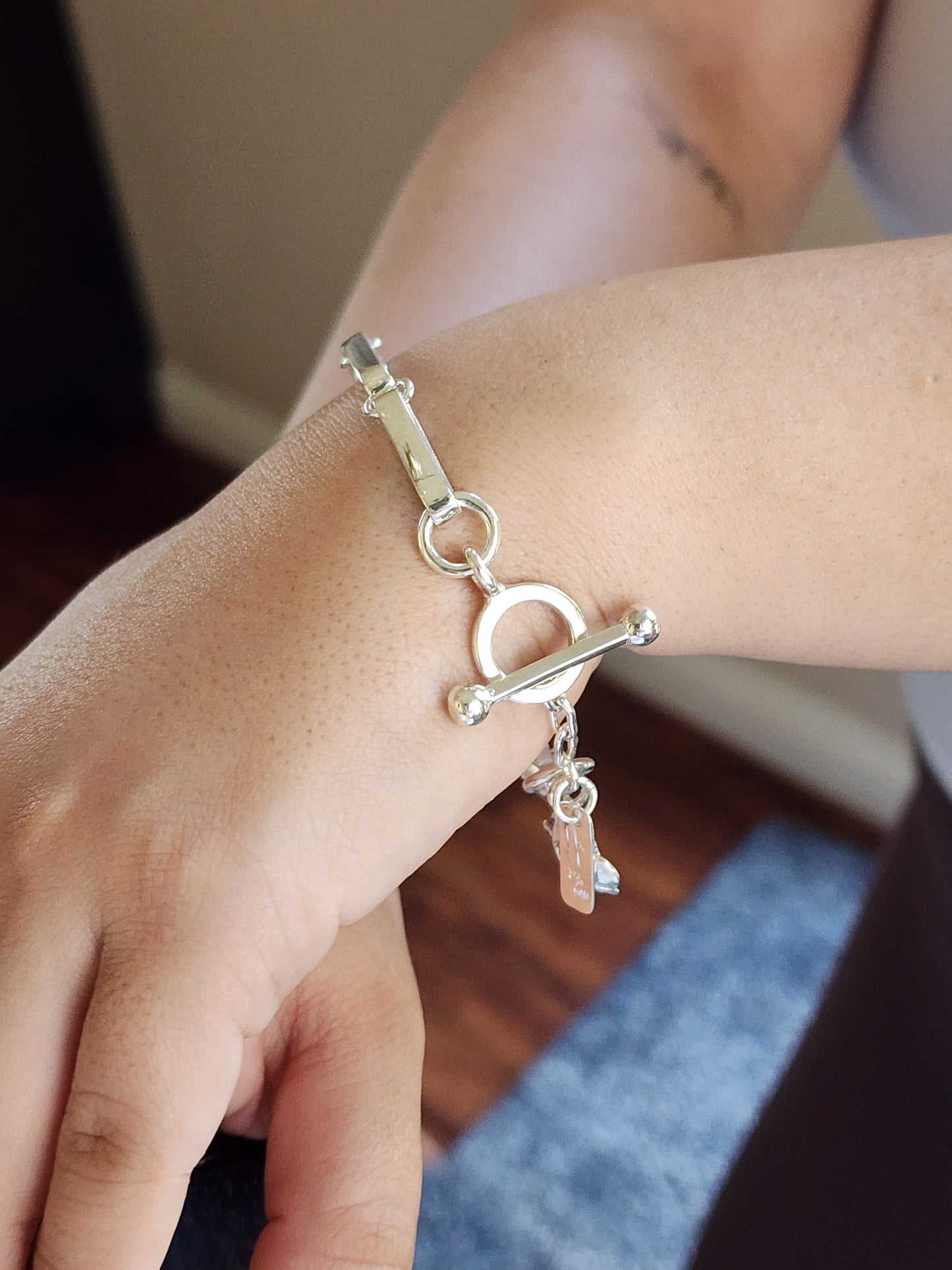 Women's Silver Link Bracelet,, AMBRA