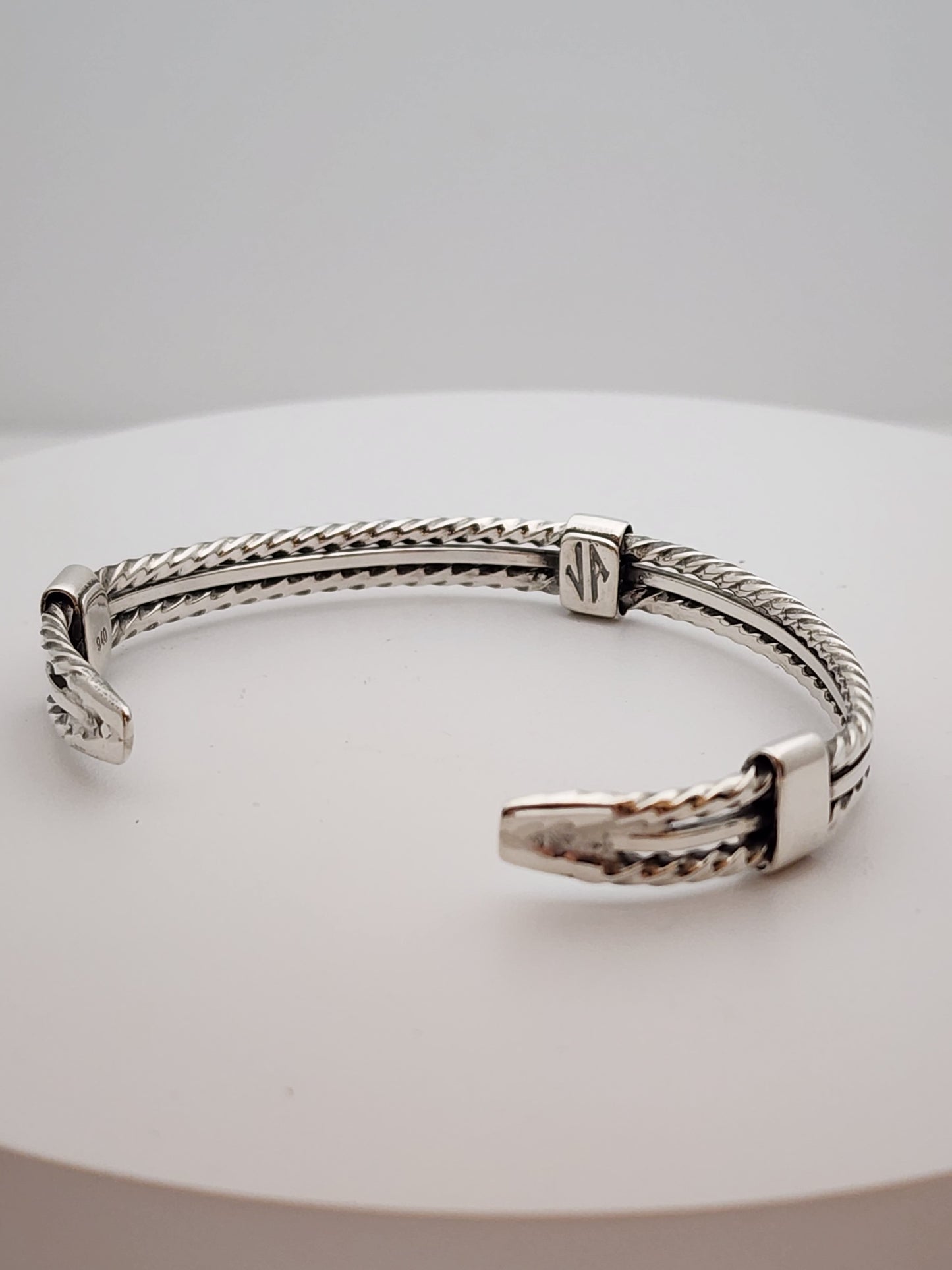 Men's Silver Cuff Bracelet,,, Lorenzo