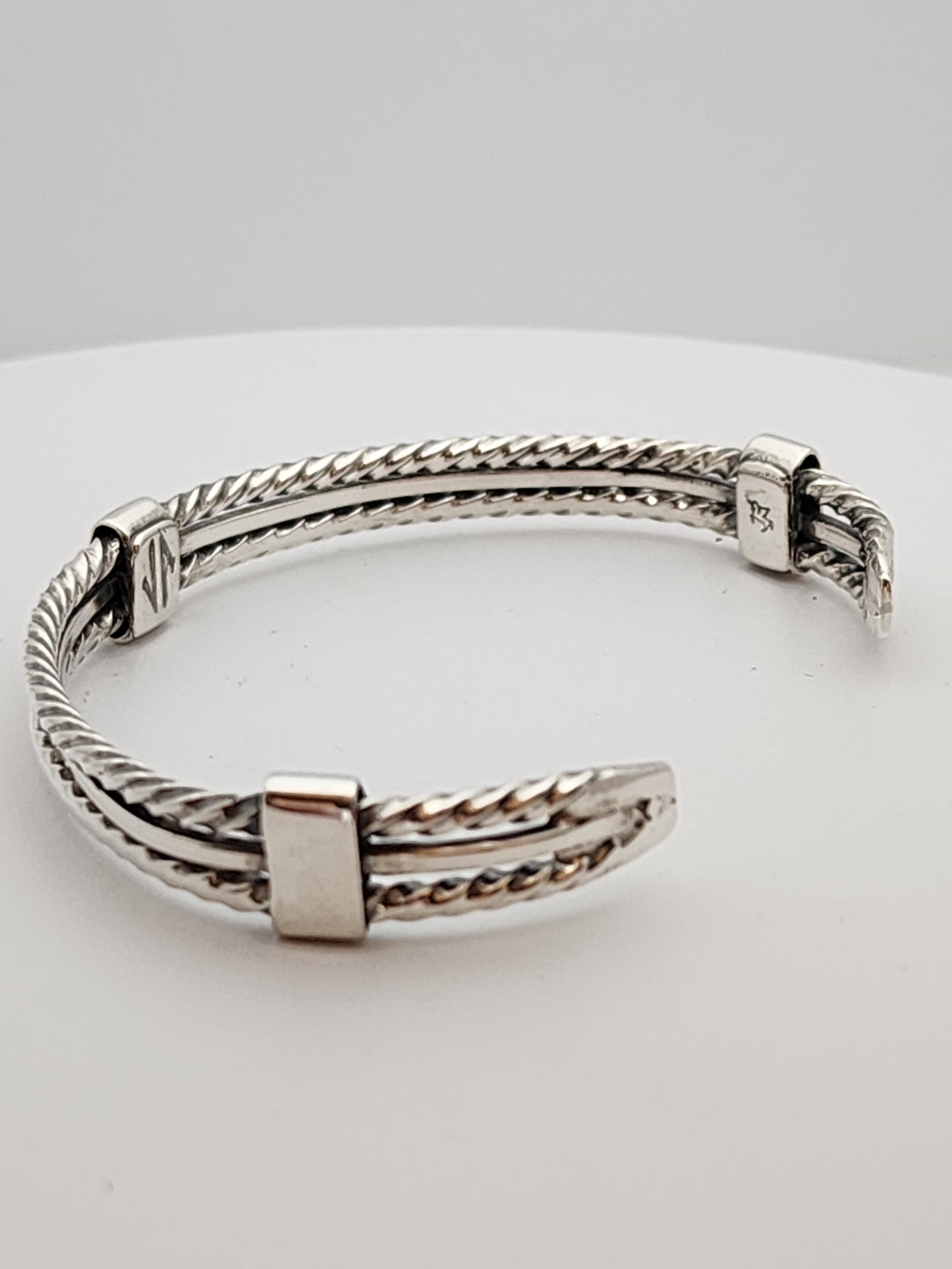 Men's Silver Cuff Bracelet,,, Lorenzo