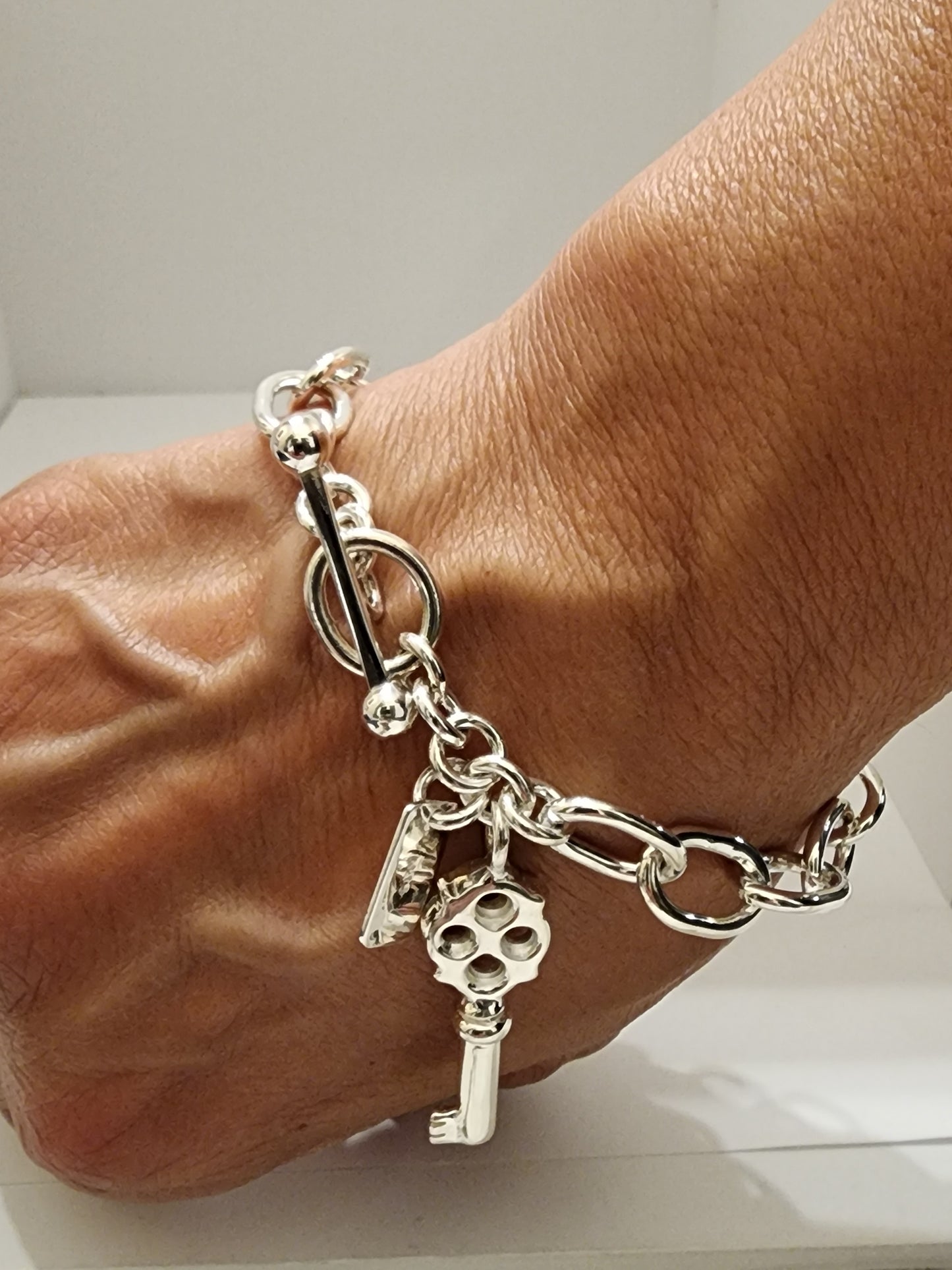 Silver Women's Link Bracelet,,,DAMARIS