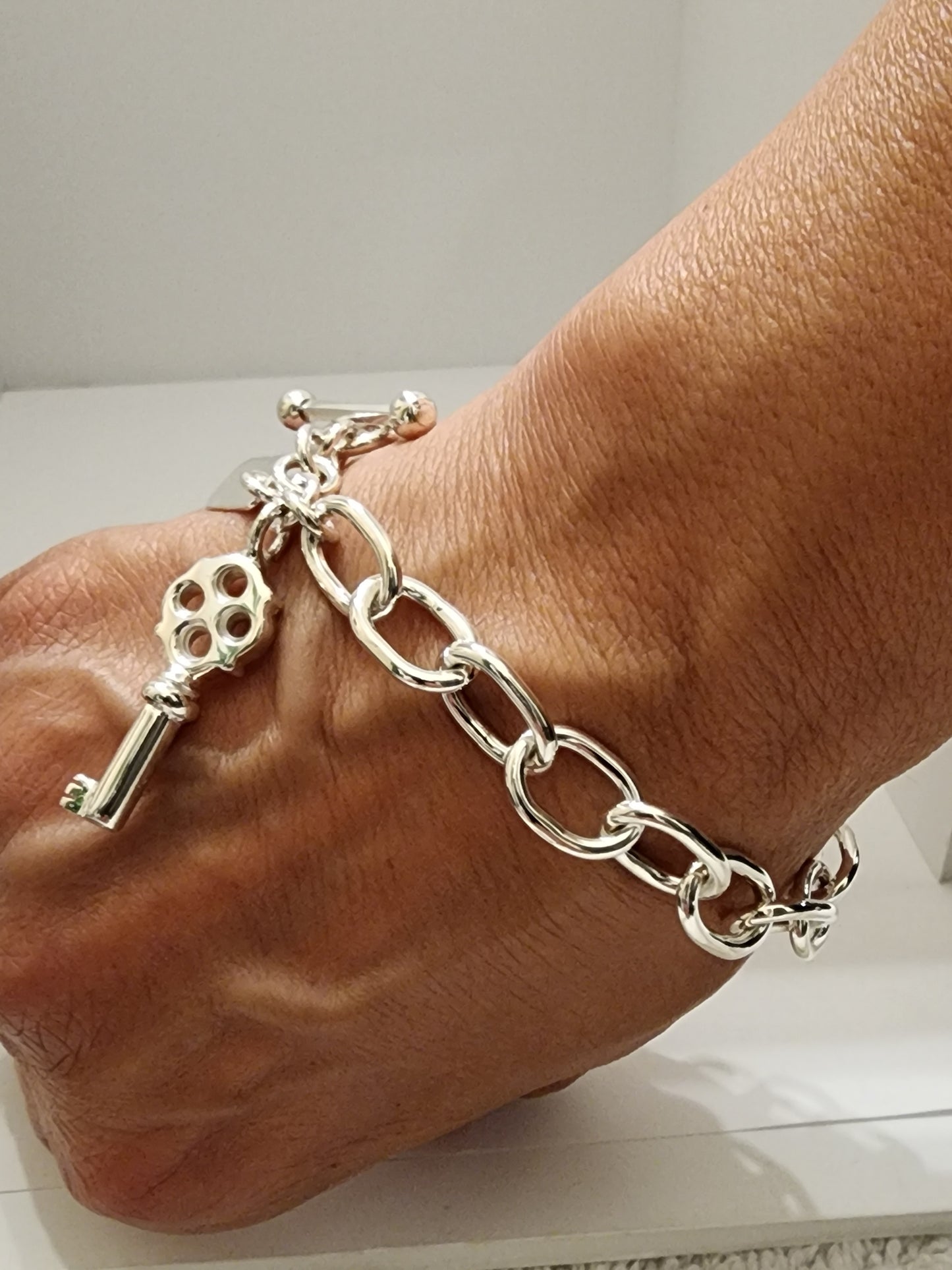 Silver Women's Link Bracelet,,,DAMARIS