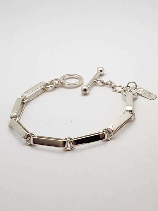 Women's Silver Link Bracelet,, AMBRA