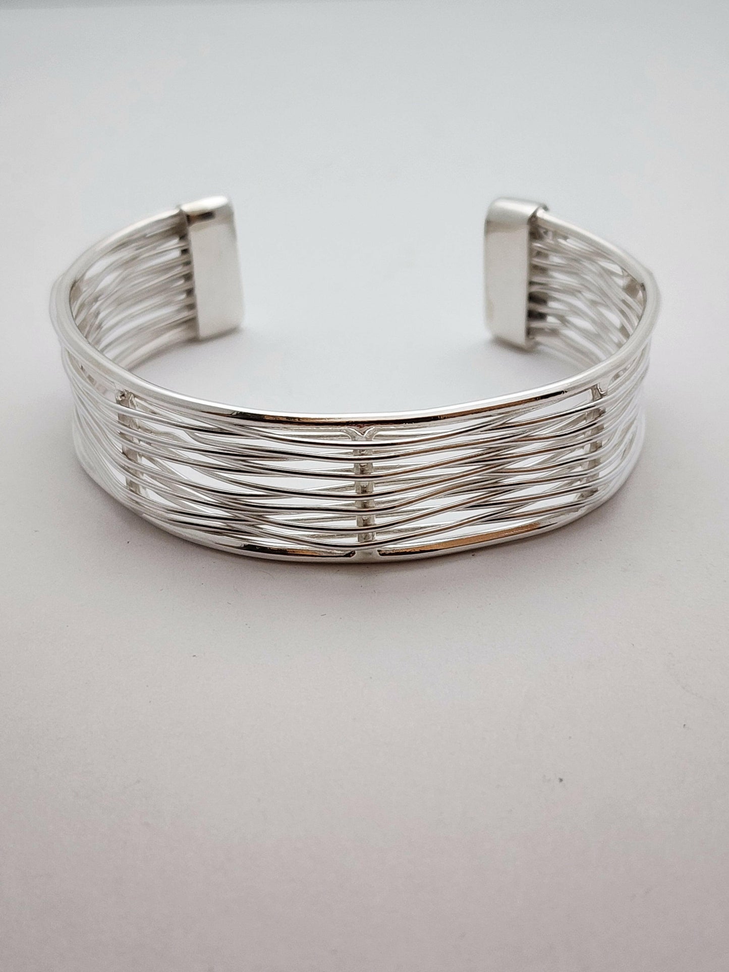 Silver Cuff Bracelet, NYX