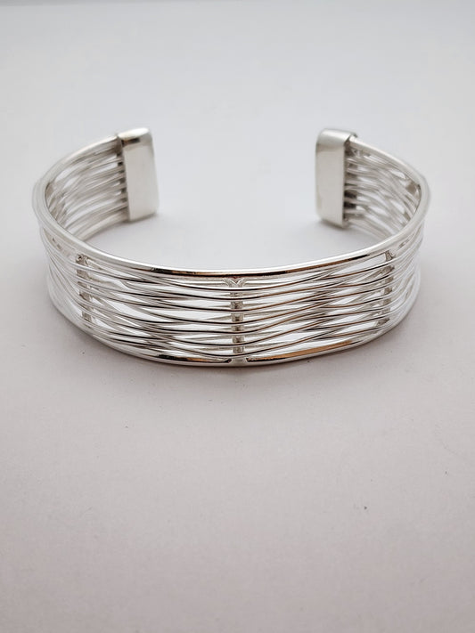 Silver Cuff Bracelet,,NYX