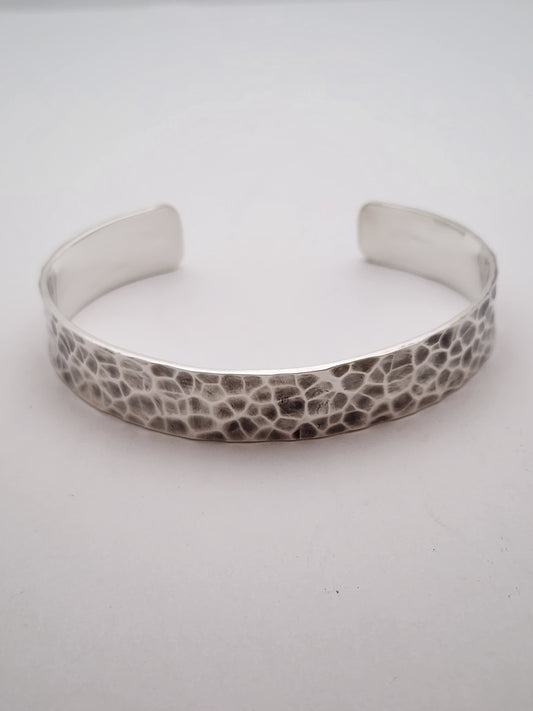 Hammered Silver Cuff Bracelet,,  CHISTA