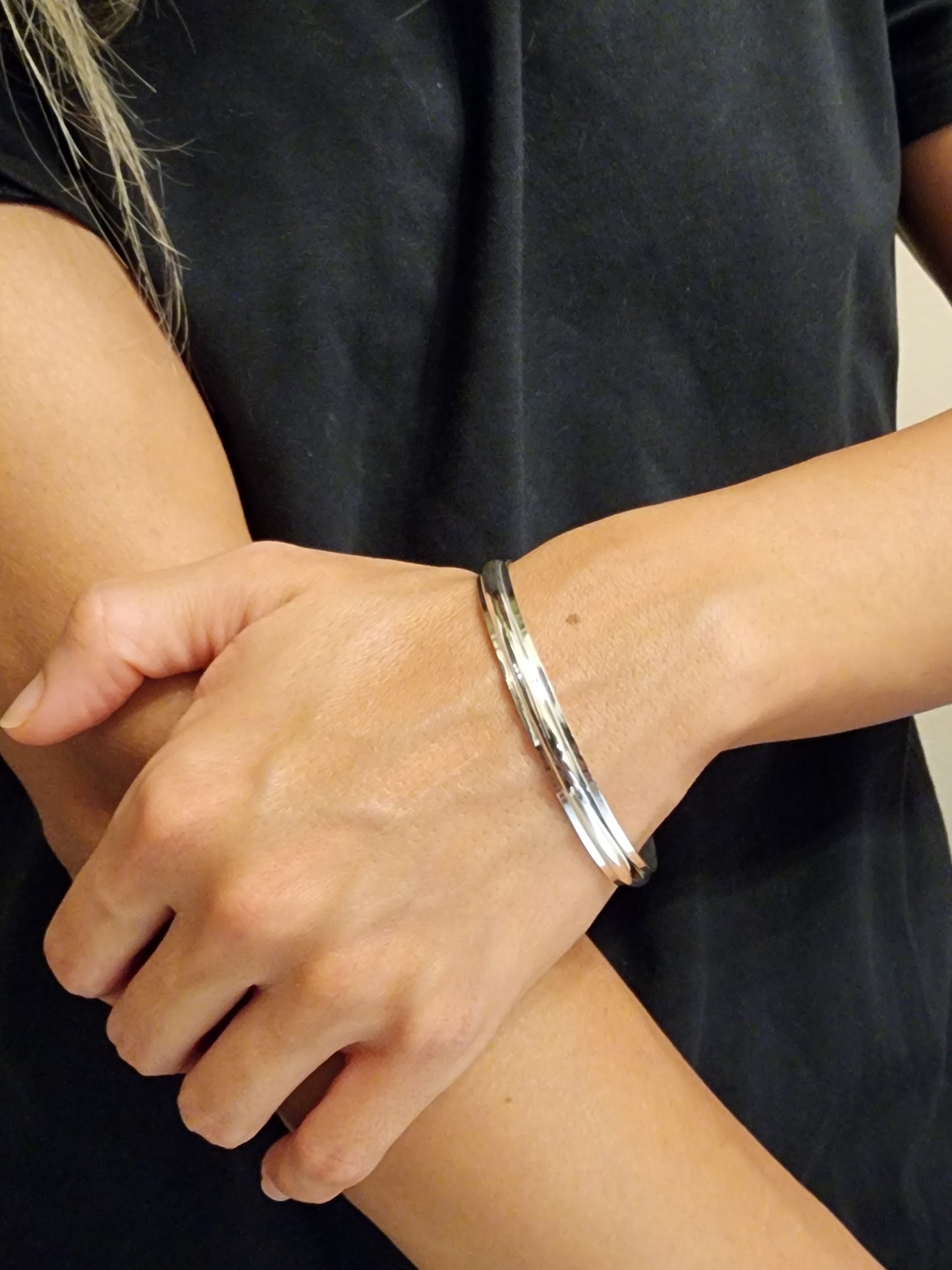 Silver Cuff Bracelet,, LINUS