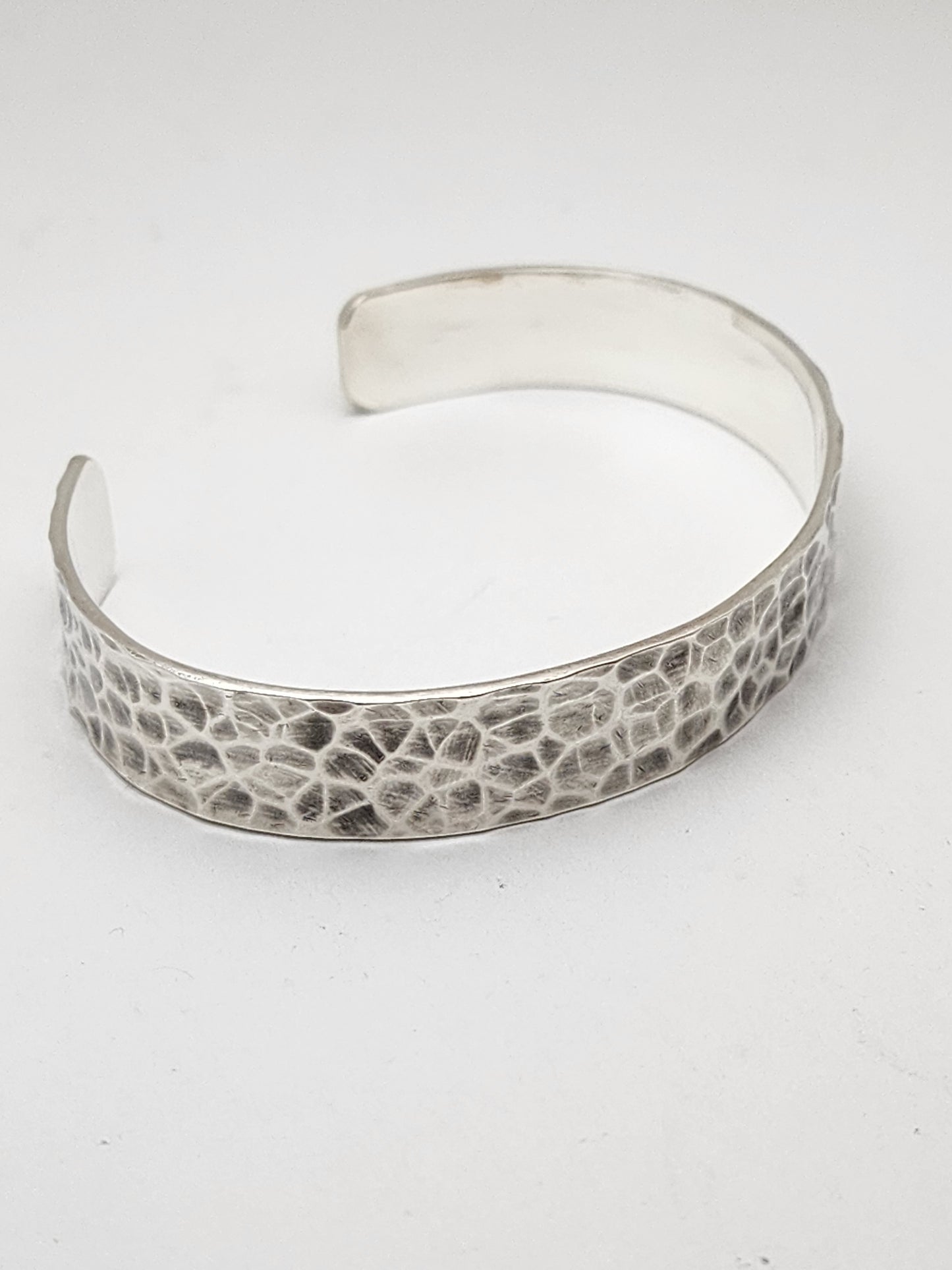 Hammered Silver Cuff Bracelet,,  CHISTA