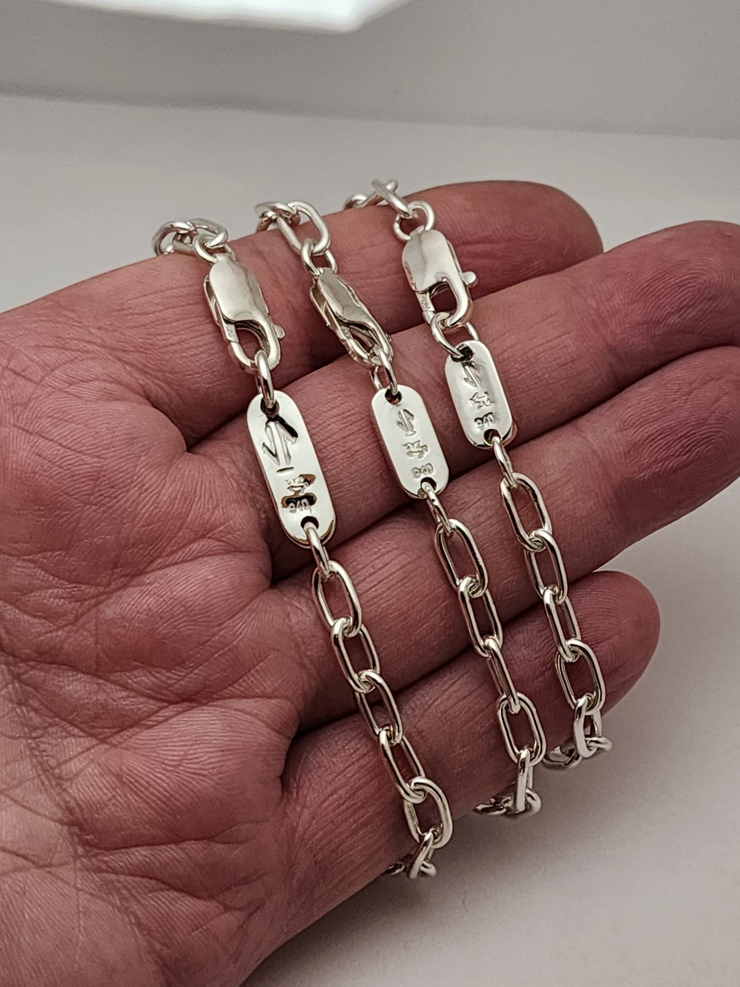 Chain Link Silver Bracelet,, RAY