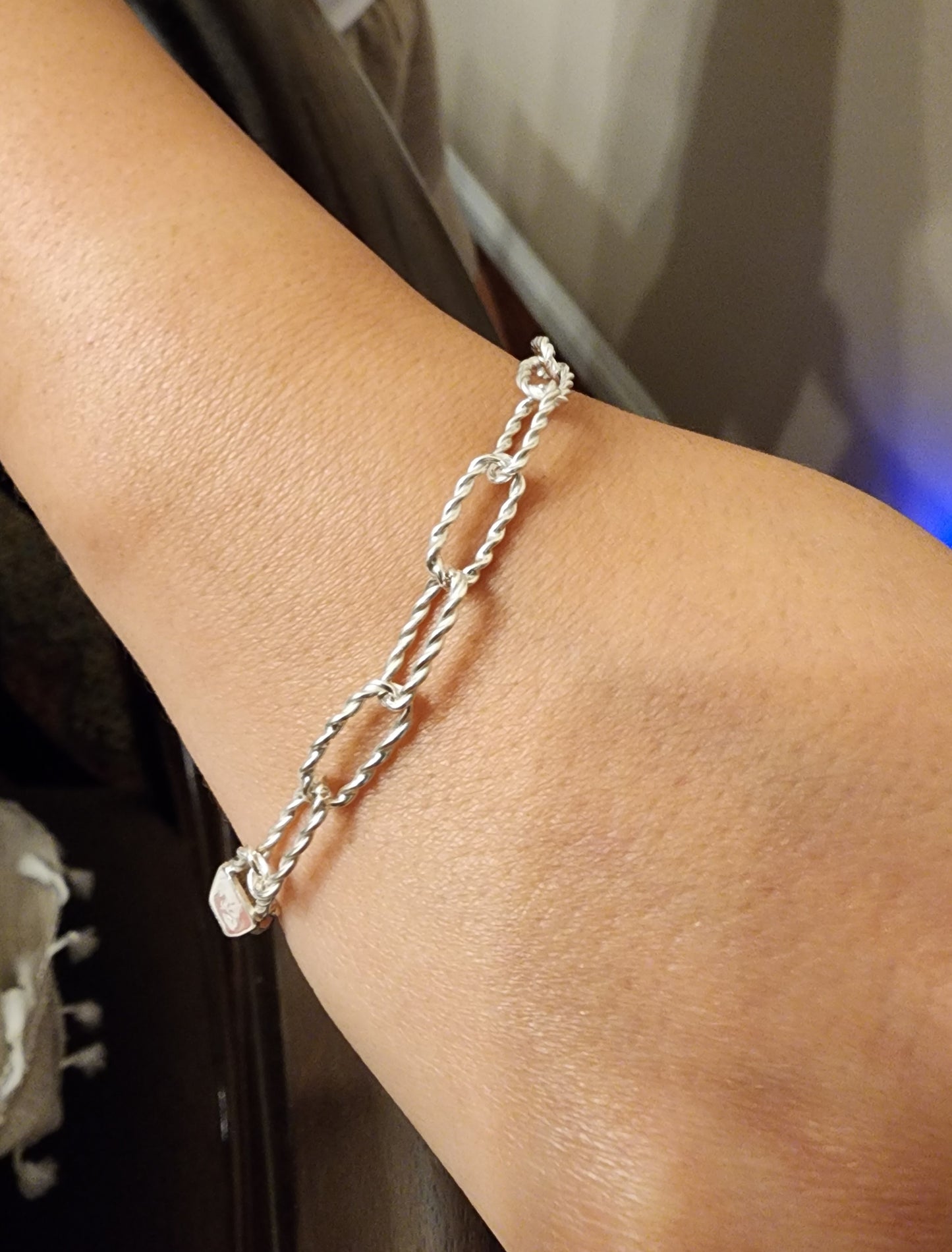 Silver Chain Link Bracelet,,, AHOO