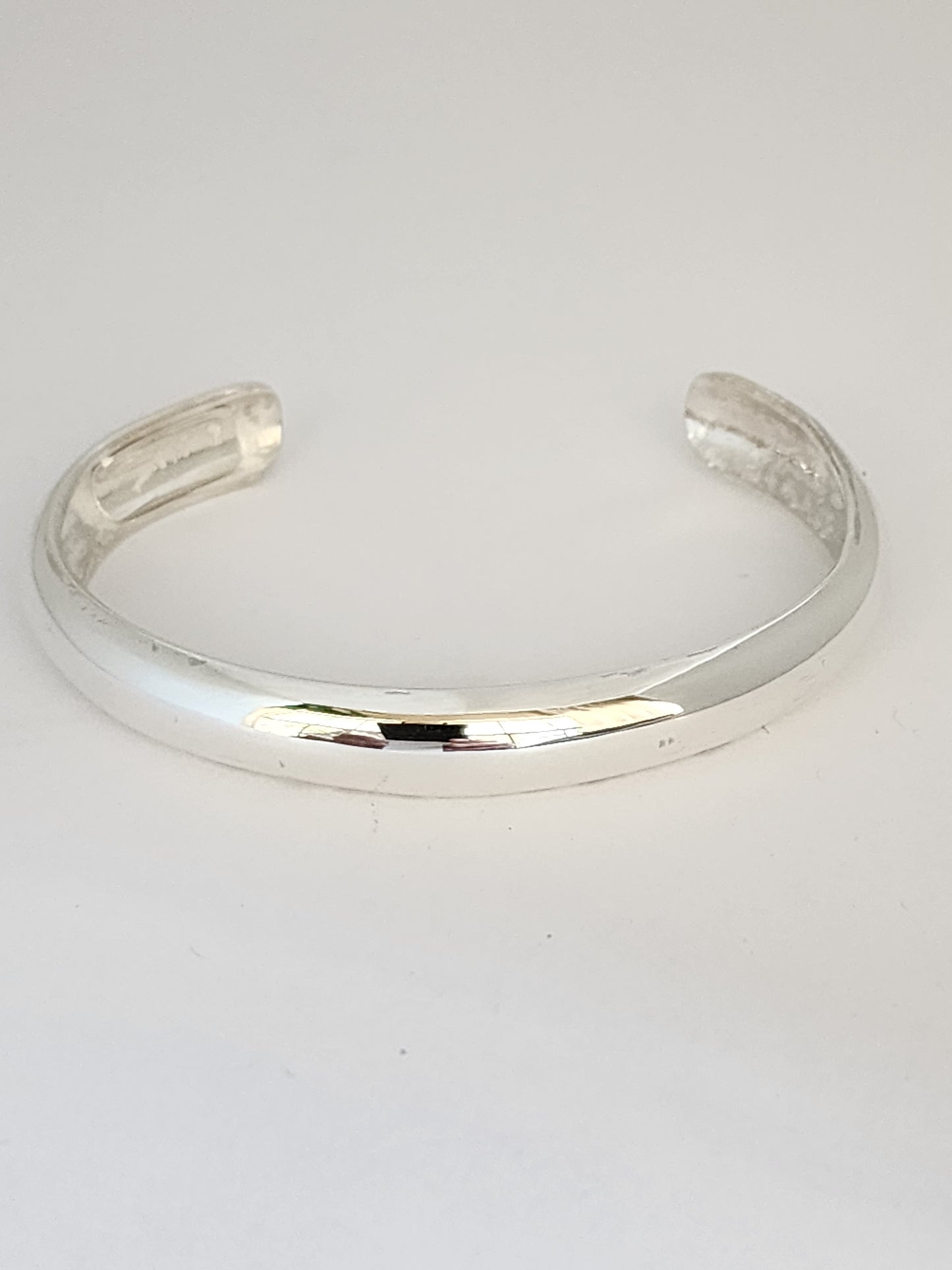 Dome Silver Cuff Bracelet