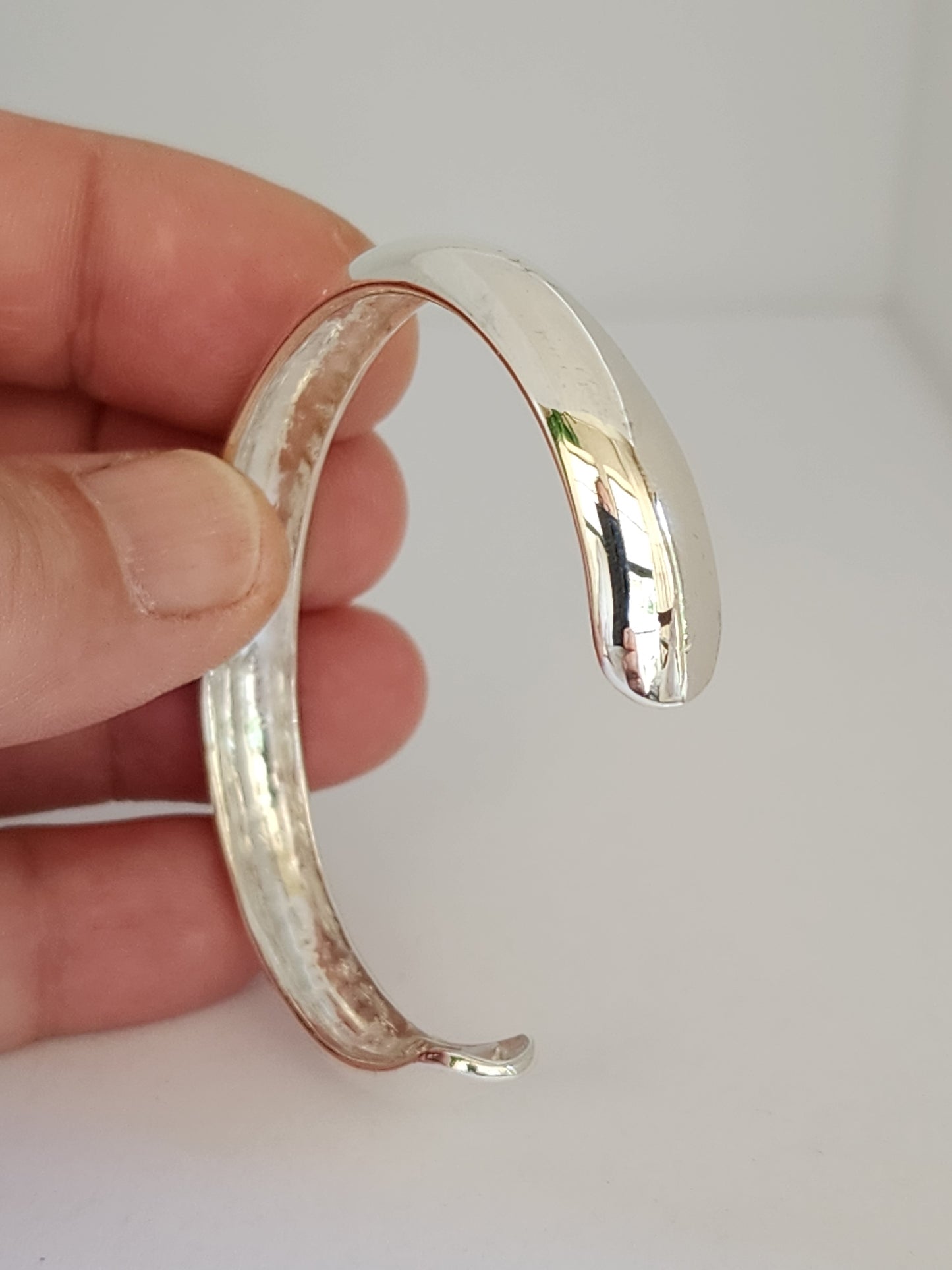 Dome Silver Cuff Bracelet