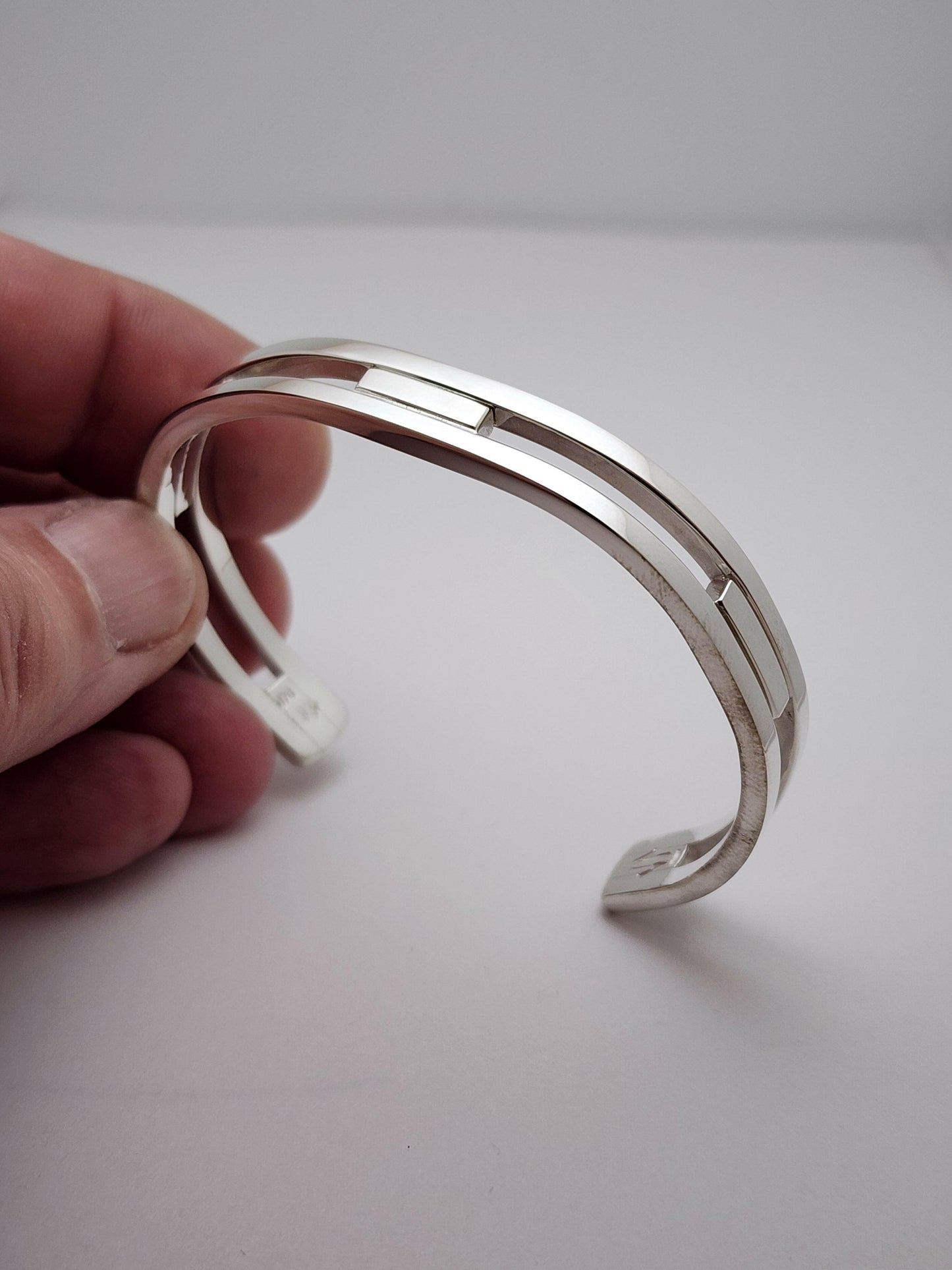 Silver Cuff Bracelet Men's