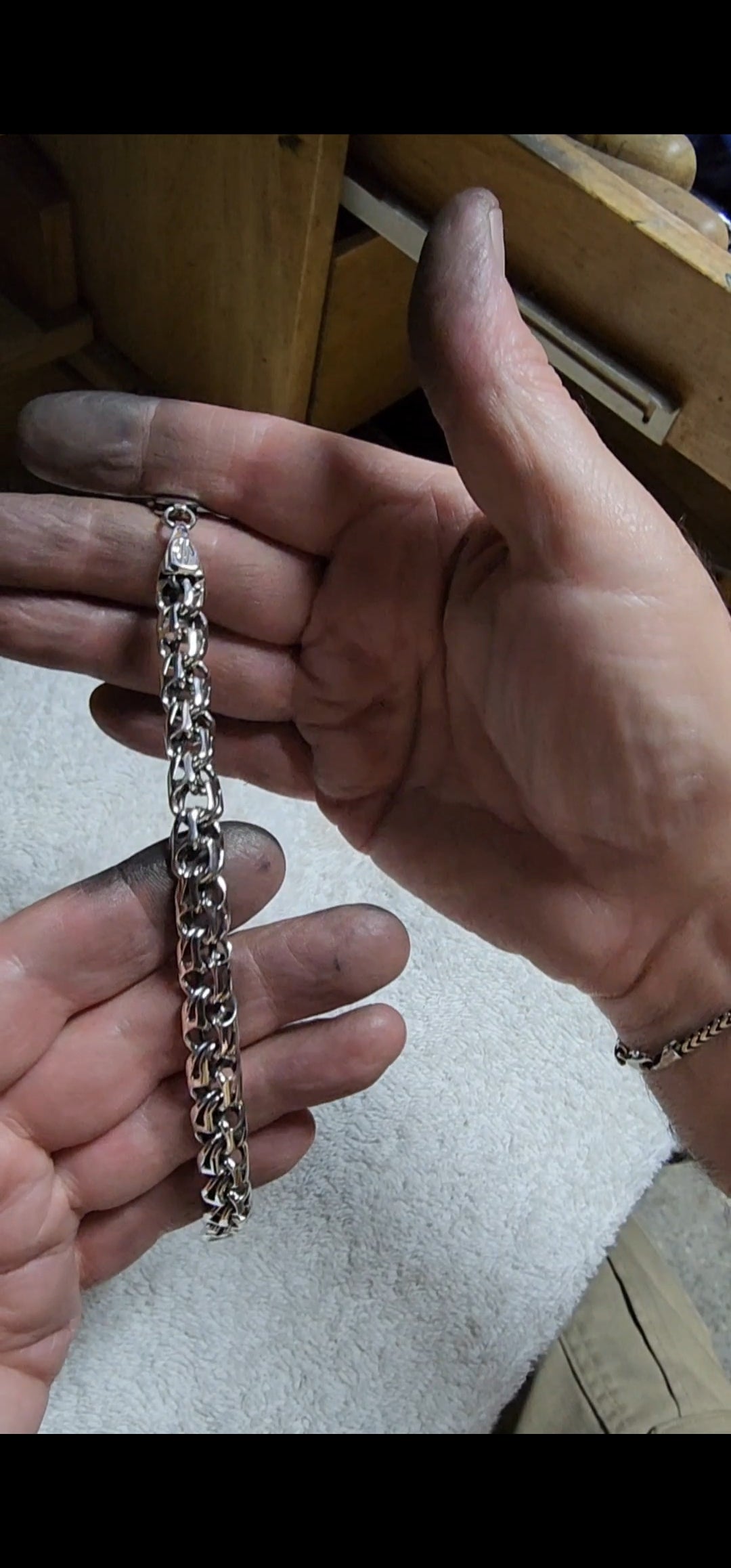 Means Silver Link Bracelet,, CARDINAL